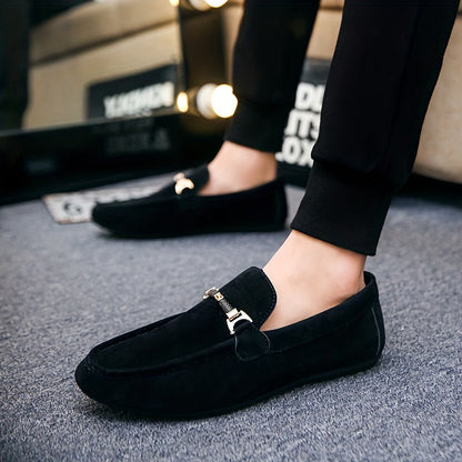 Malcolm | Red Suede Business Loafers