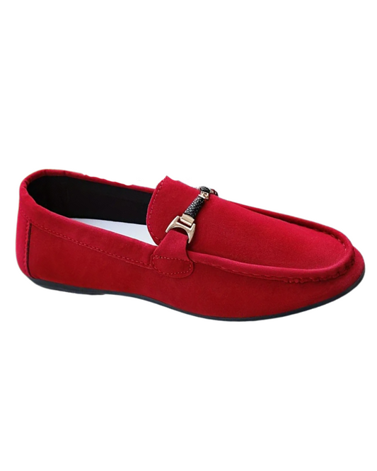Malcolm | Red Suede Business Loafers
