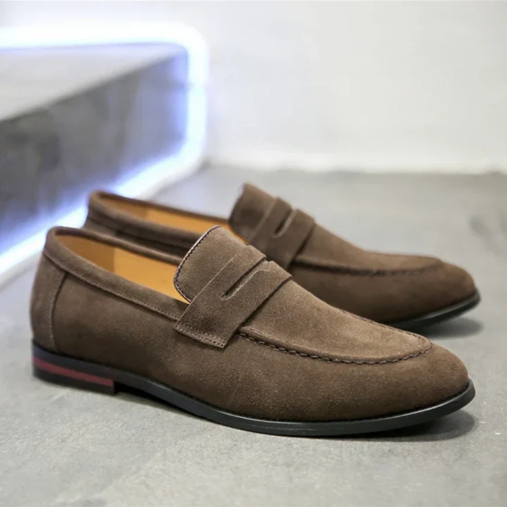 Benjamin | Green Suede Summer Loafers
