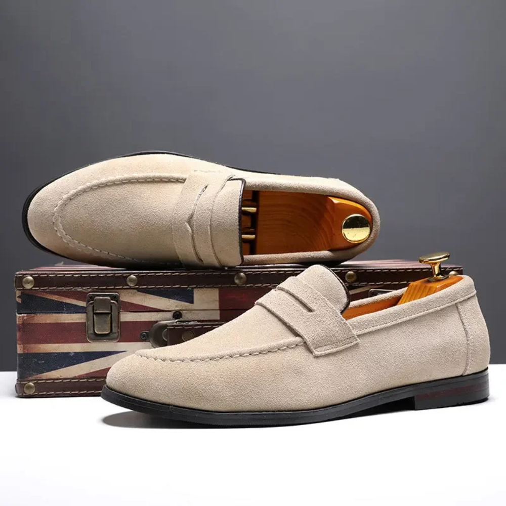 Benjamin | Green Suede Summer Loafers