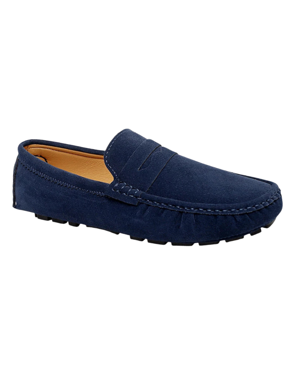Anthony | Navy Suede Boat Loafers
