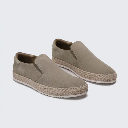 Alexander | Blue Suede Summer Loafers