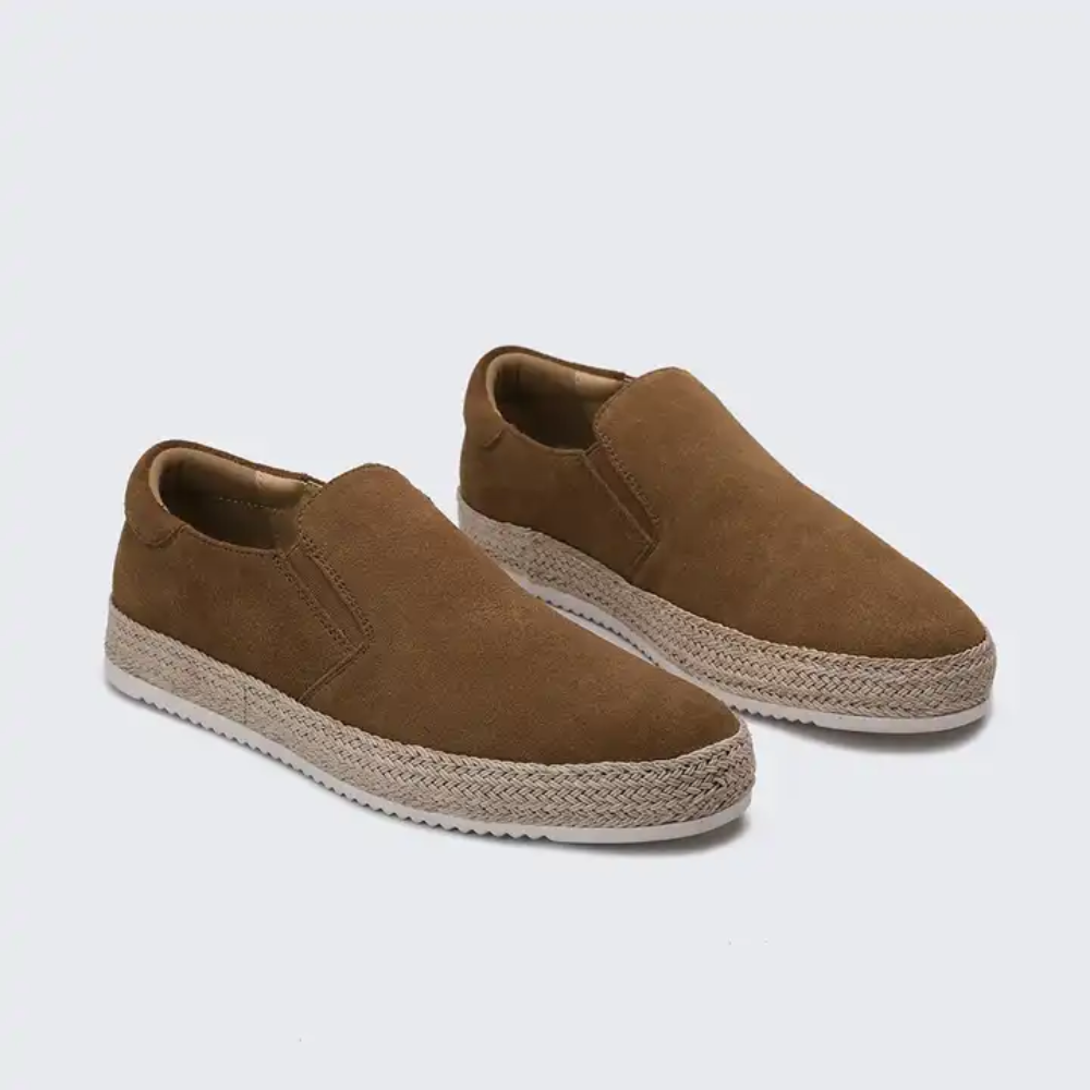 Alexander | Blue Suede Summer Loafers