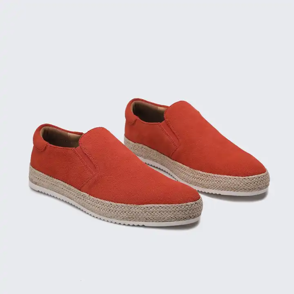 Alexander | Blue Suede Summer Loafers