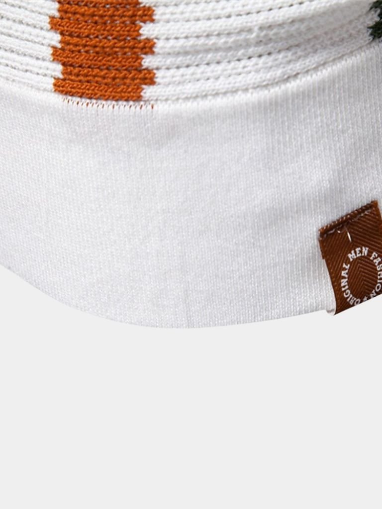Sonny | Striped Open-Collar Knit Polo