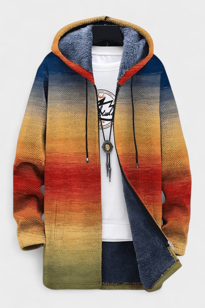 Tilly | Sunset Ombre Hooded Zip Jacket