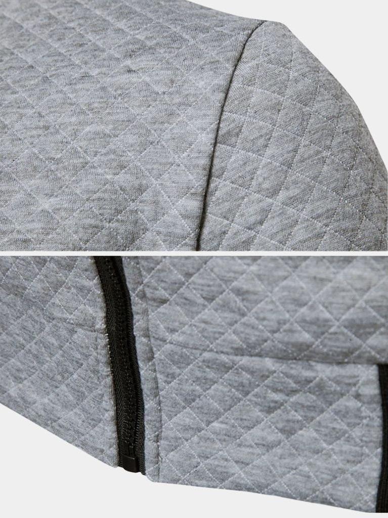 Theo | Navy Textured Bomber Jacket