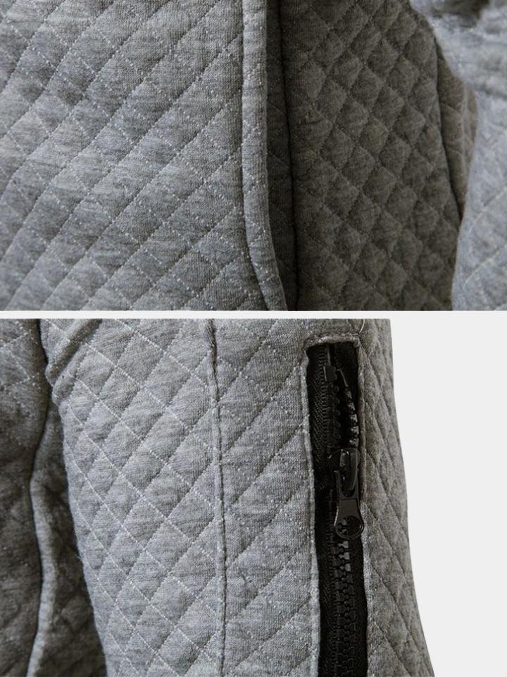 Theo | Navy Textured Bomber Jacket