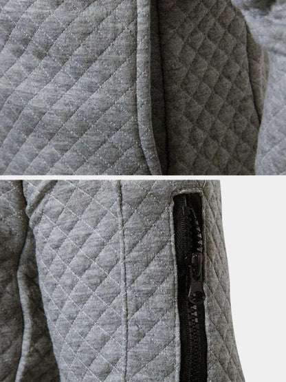 Theo | Navy Textured Bomber Jacket