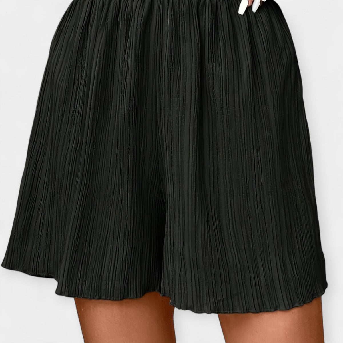 Thea | Pleated Wide-Leg Shorts