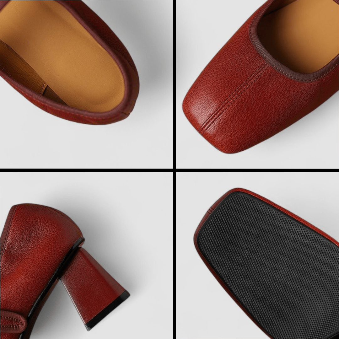 Thea | Black Pointed Mary Jane Shoes
