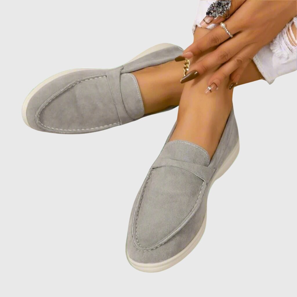 Thea | Taupe Casual Loafers