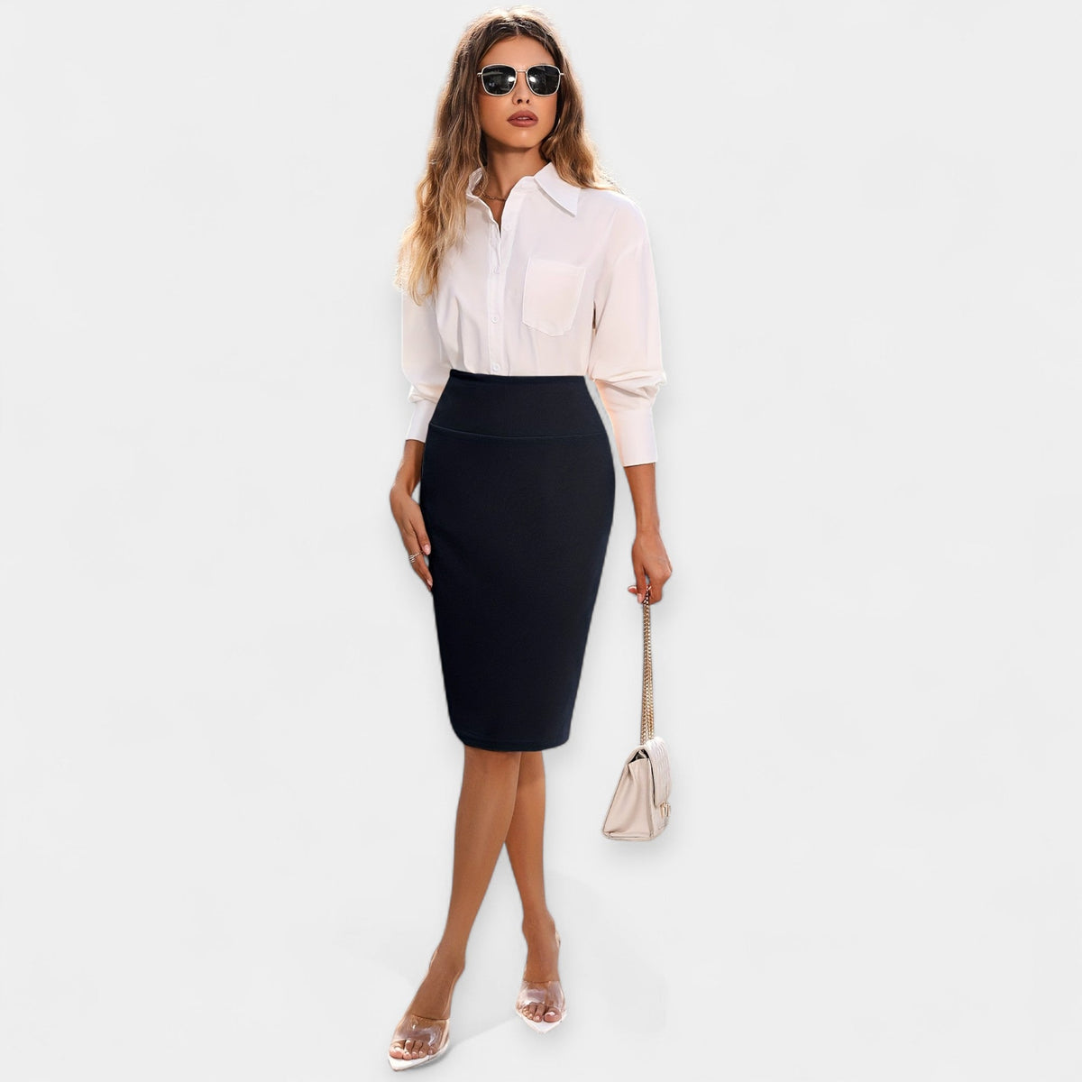Tilda | Tailored Midi Pencil Skirt