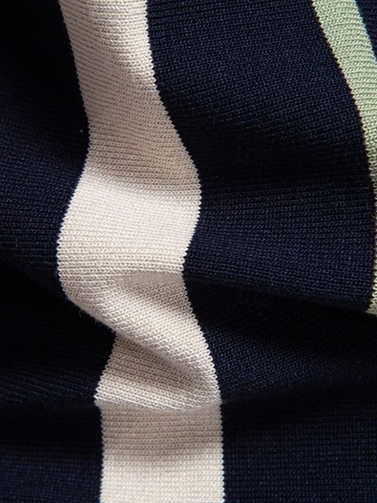 Thomas | Retro Vertical-Stripe Polo