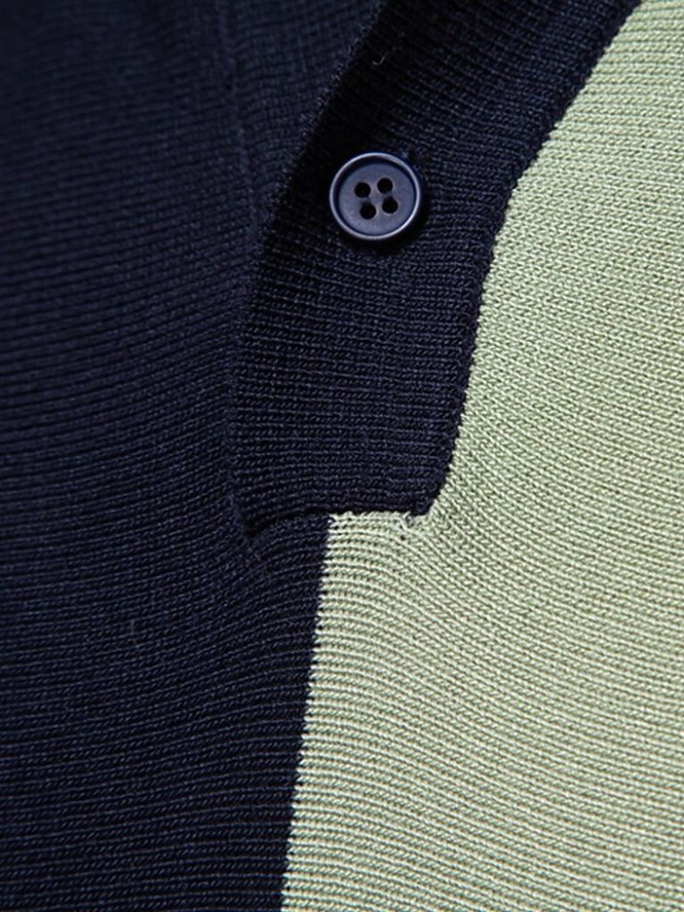 Thomas | Retro Vertical-Stripe Polo