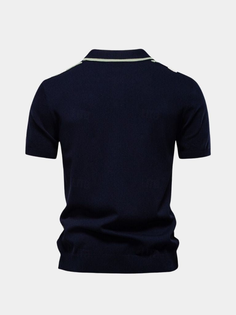 Thomas | Retro Vertical-Stripe Polo