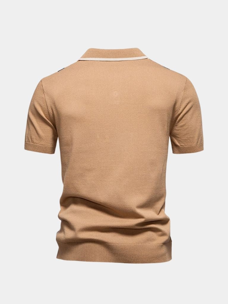 Thomas | Retro Vertical-Stripe Polo