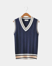 Beige & Navy