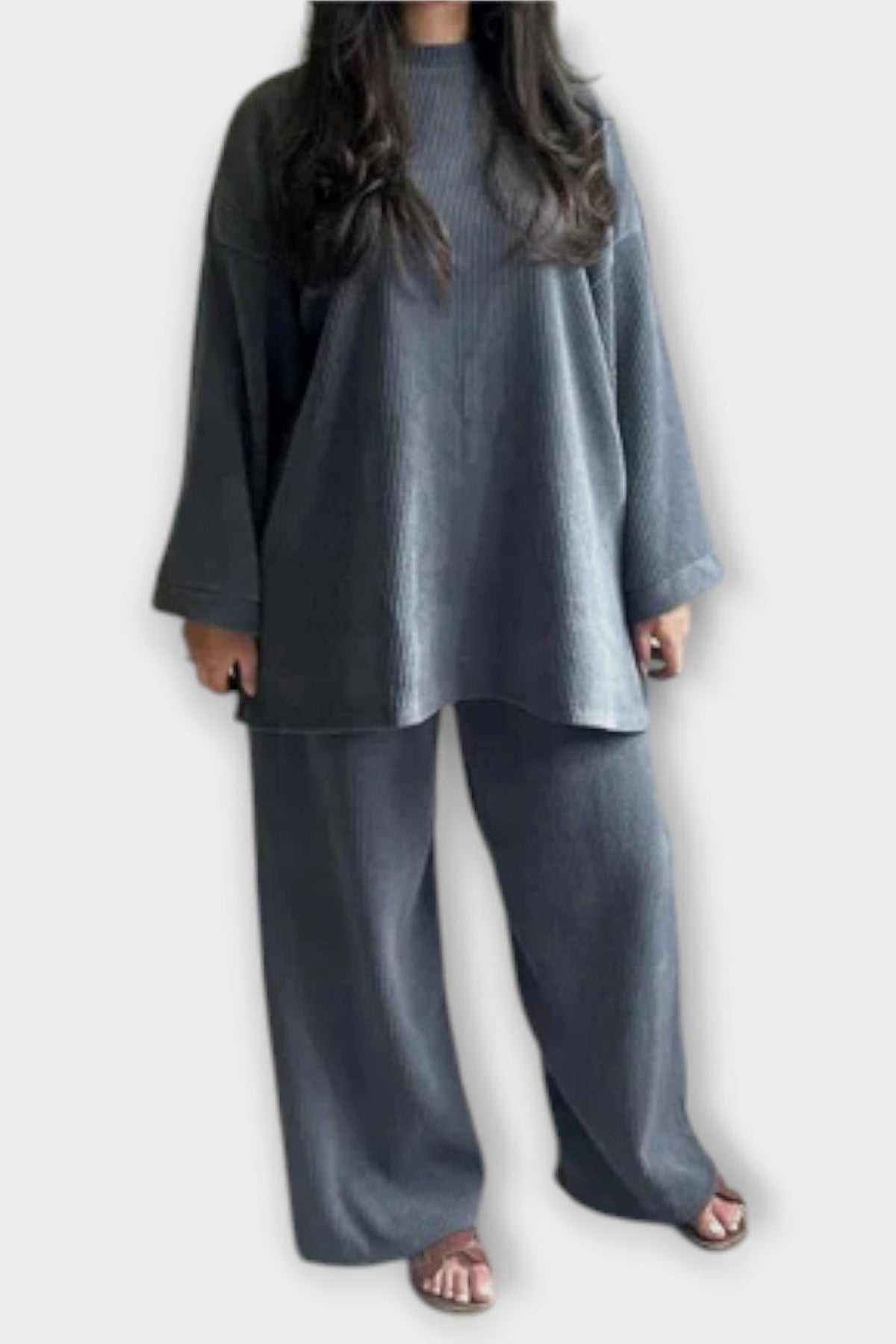 Trina | Oversized Long-Sleeve Trouser Set