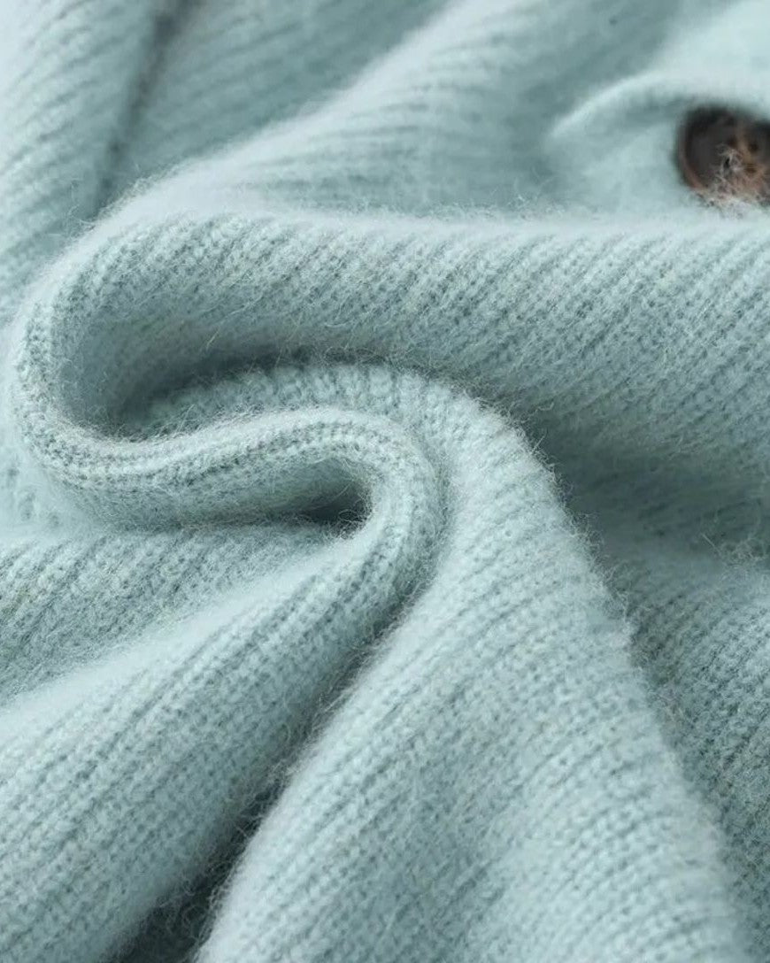 Terry | Grey Shawl-Collar Jumper