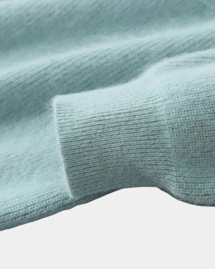 Terry | Grey Shawl-Collar Jumper