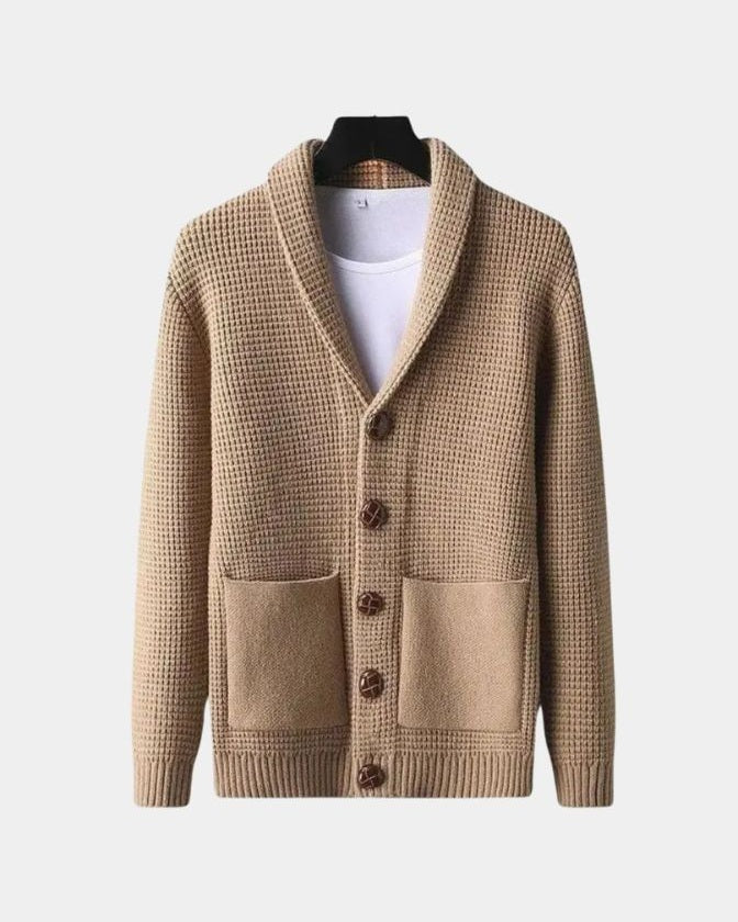 Rory | Beige Button Cardigan