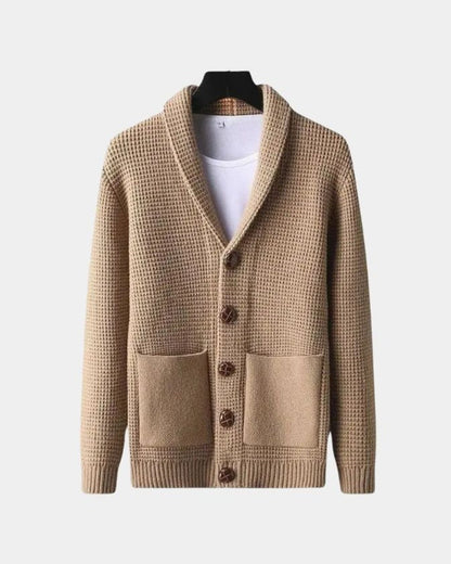 Rory | Beige Button Cardigan