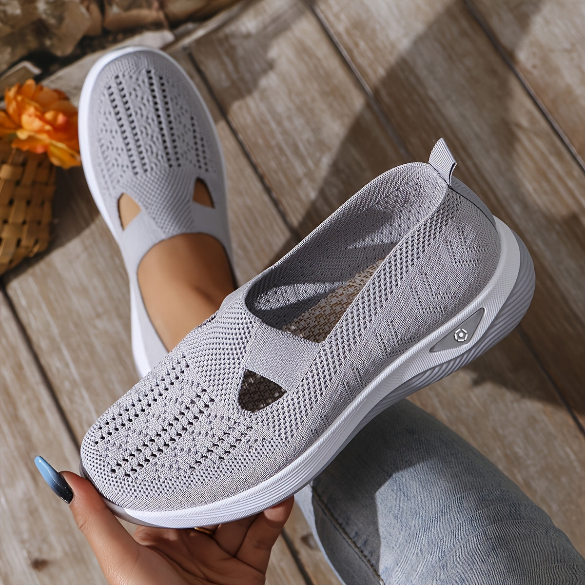 Vera | Knitted Slip-On Trainers