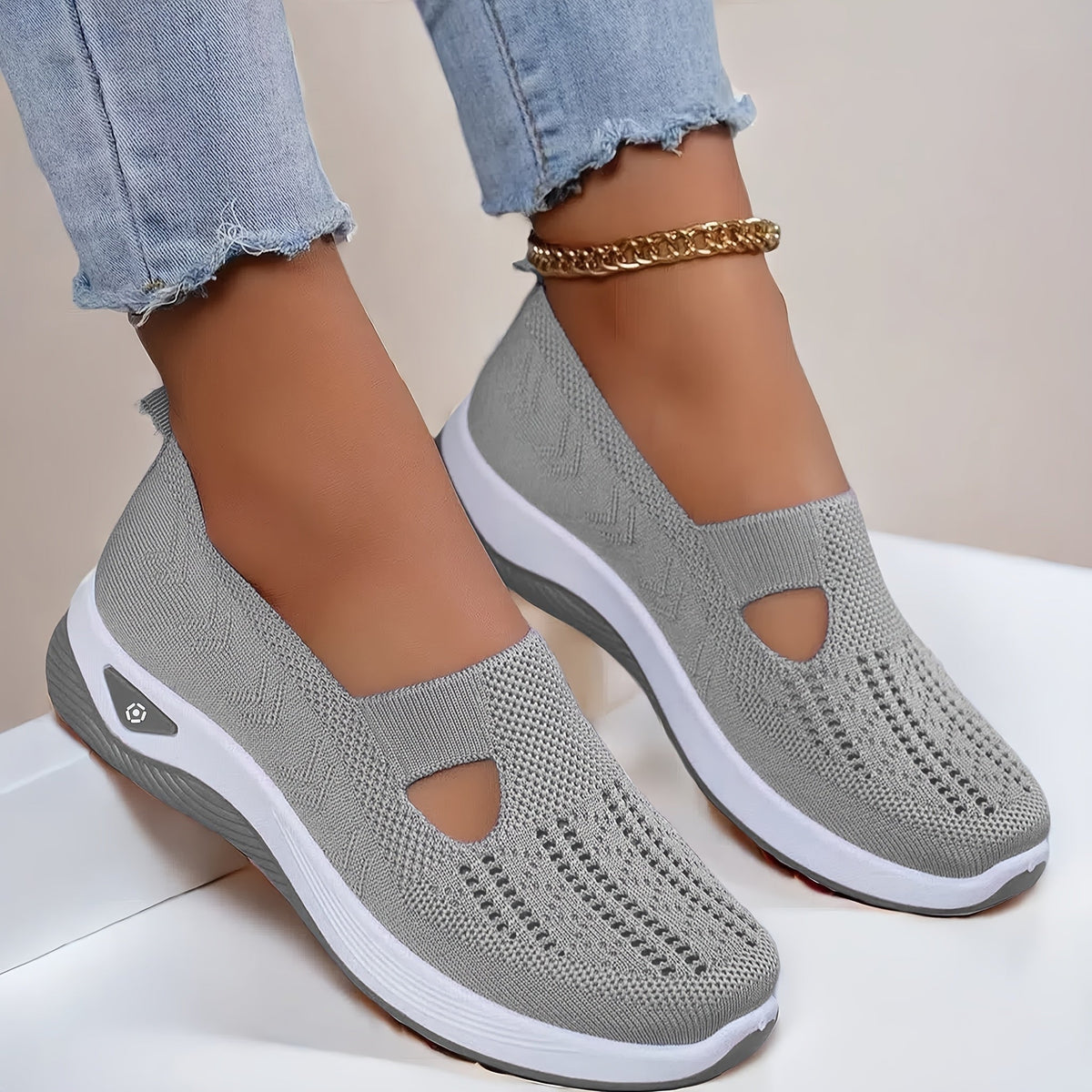 Vera | Knitted Slip-On Trainers