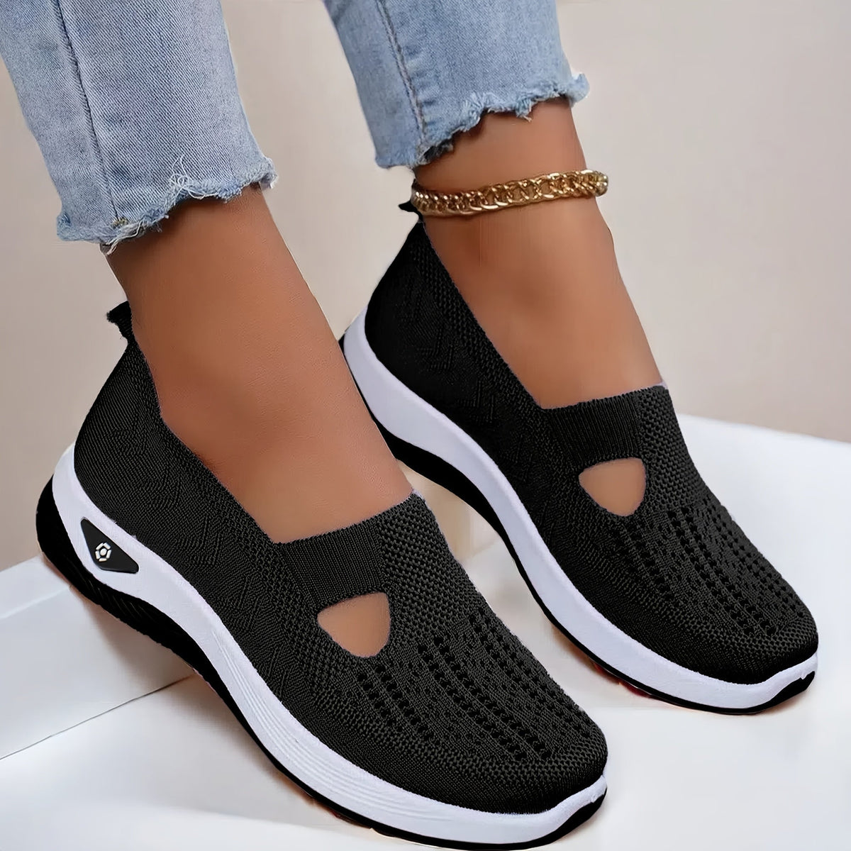 Vera | Knitted Slip-On Trainers