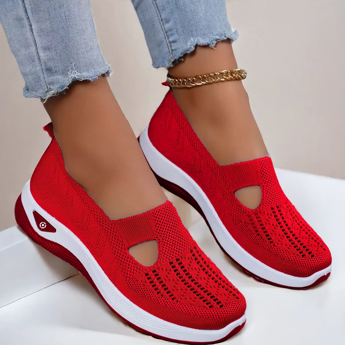 Vera | Knitted Slip-On Trainers
