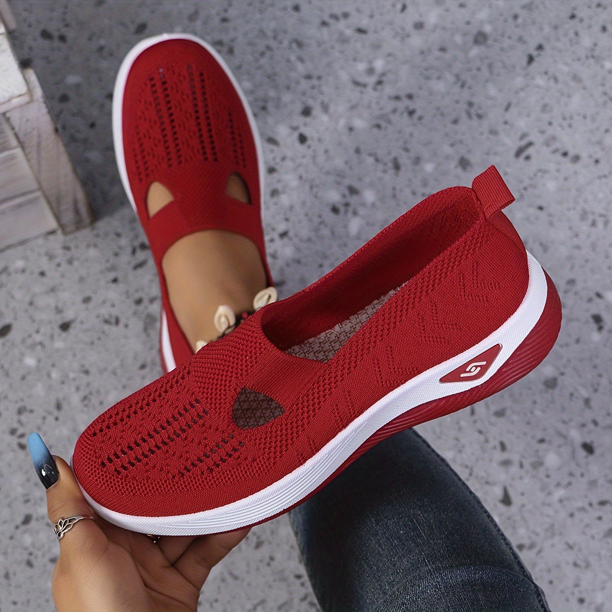 Vera | Knitted Slip-On Trainers