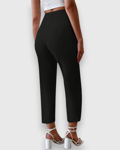 Vivien | Ivory Straight-Leg Trousers