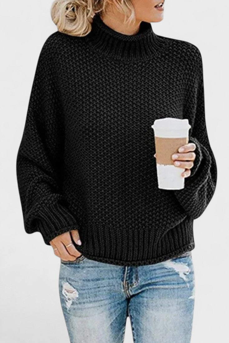 Vivien | Navy Textured Knit Jumper