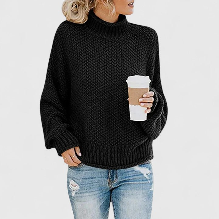 Vivien | Navy Textured Knit Jumper