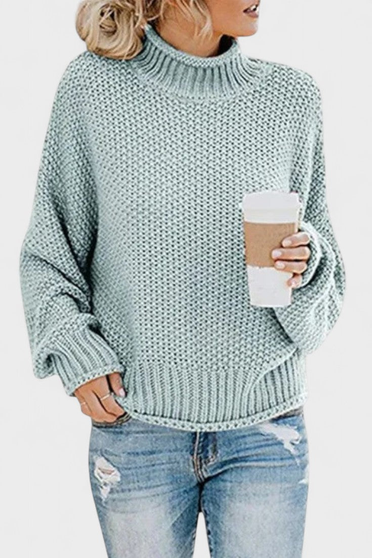 Vivien | Navy Textured Knit Jumper