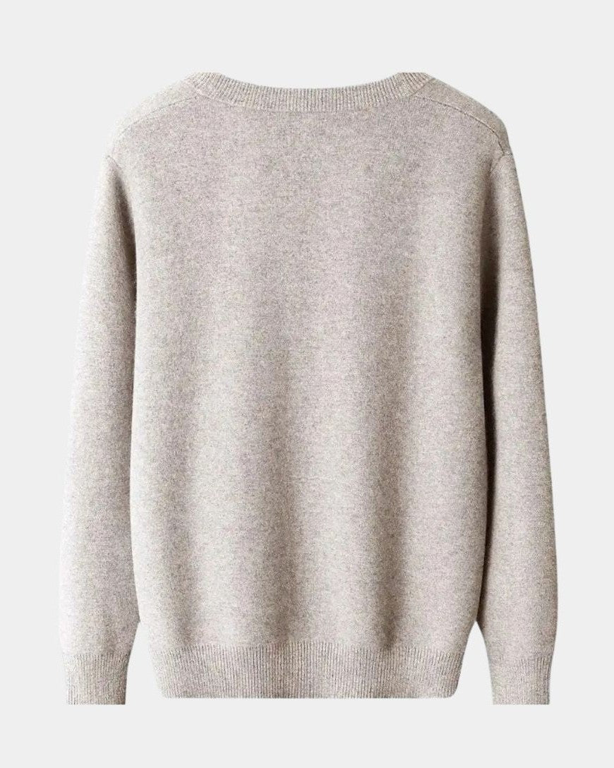 Vernon | Beige Button Cardigan