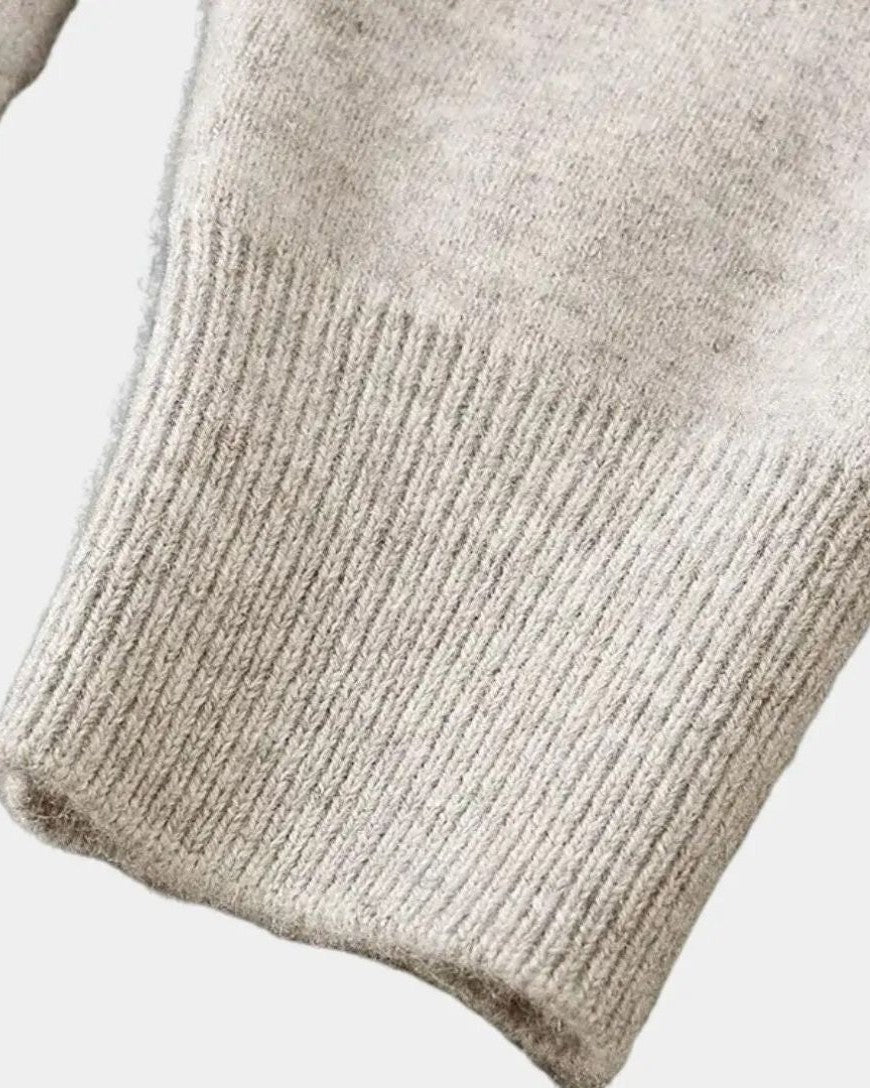 Vernon | Beige Button Cardigan
