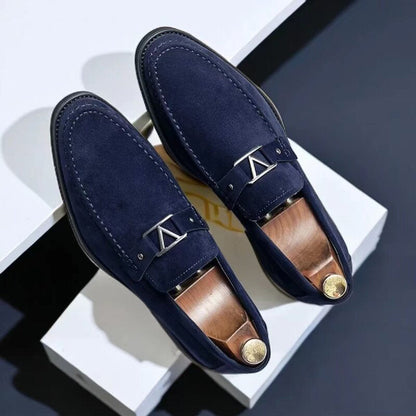 Daniel | Suede Buckle Loafers