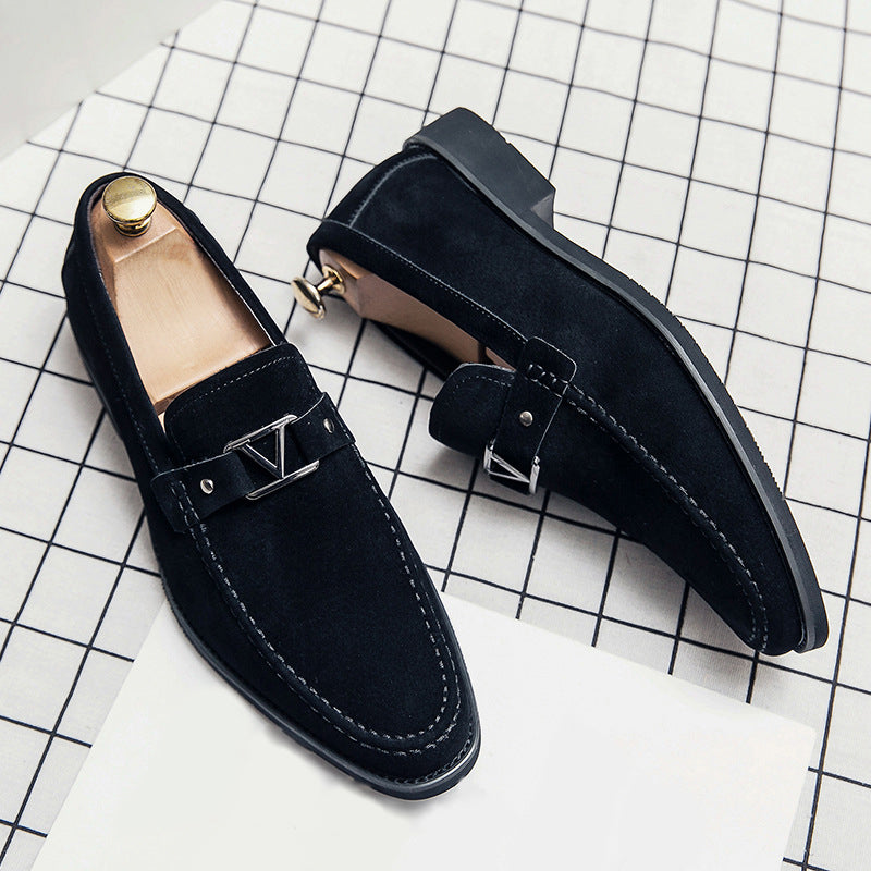 Daniel | Suede Buckle Loafers