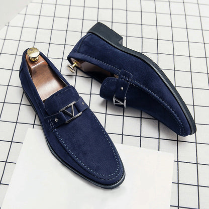 Daniel | Suede Buckle Loafers