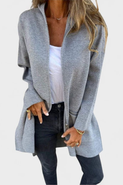Verna | Soft Grey Layering Jacket