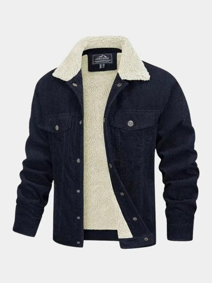 Vincent | Green Sherpa-Lined Jacket
