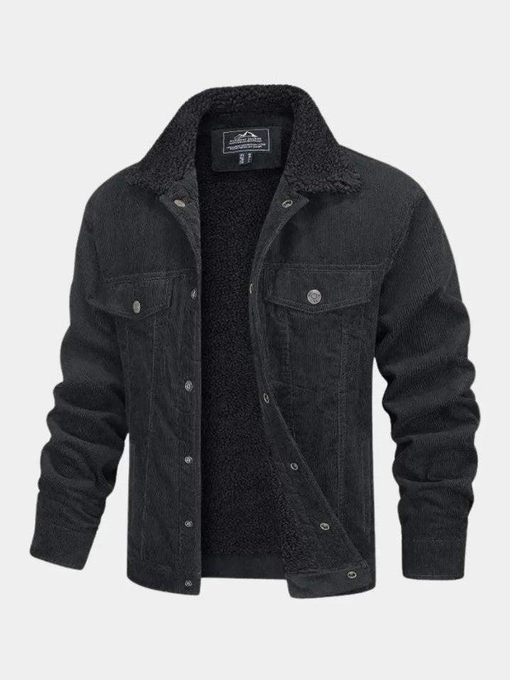 Vincent | Green Sherpa-Lined Jacket