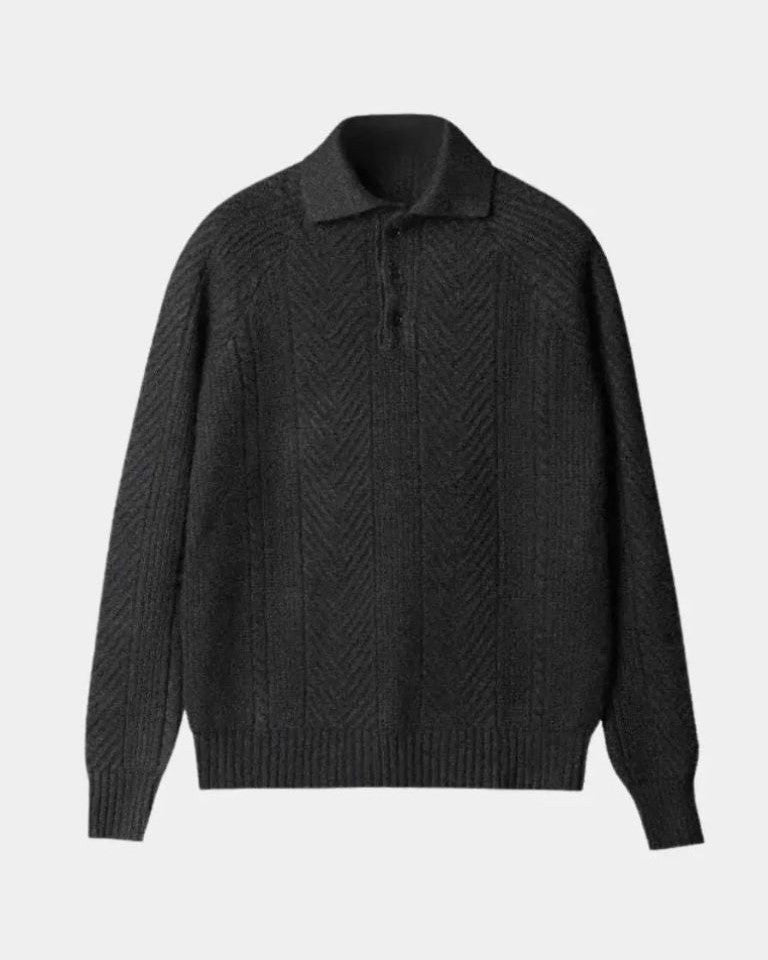 Gregory | Cream V-Neck Knit Jumper