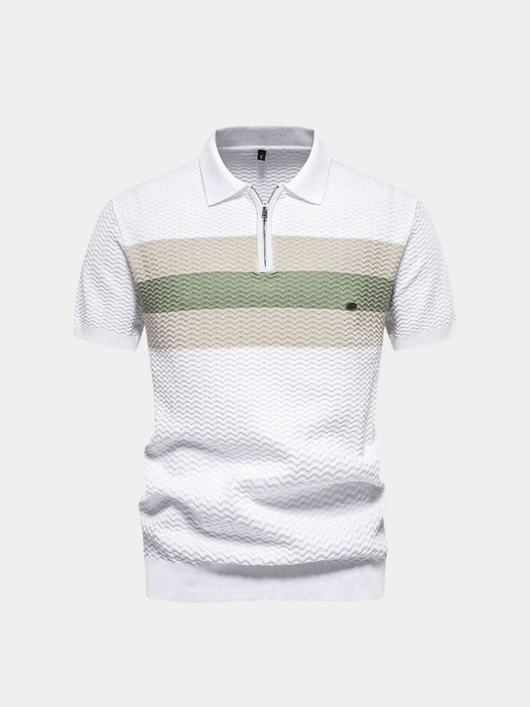 Victor | Colour-Block Zip Polo