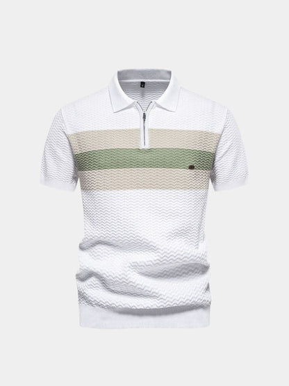 Victor | Colour-Block Zip Polo