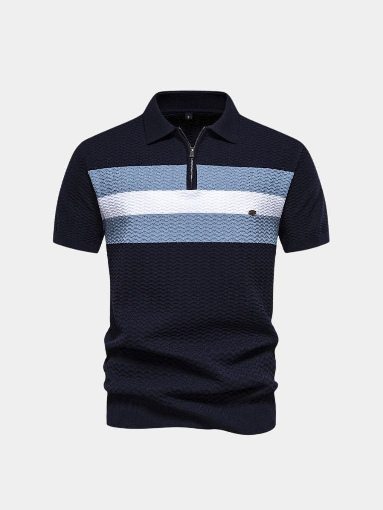 Victor | Colour-Block Zip Polo