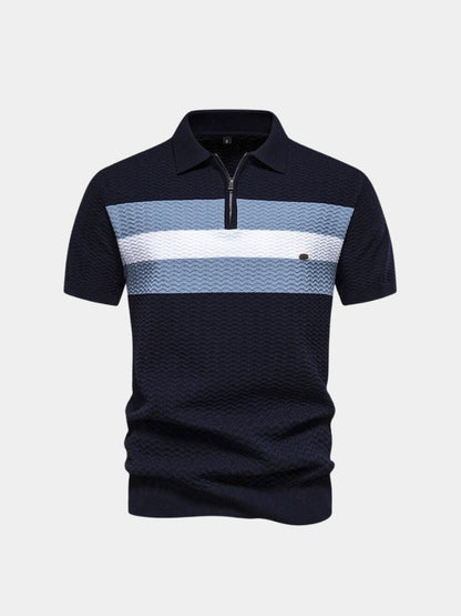 Victor | Colour-Block Zip Polo