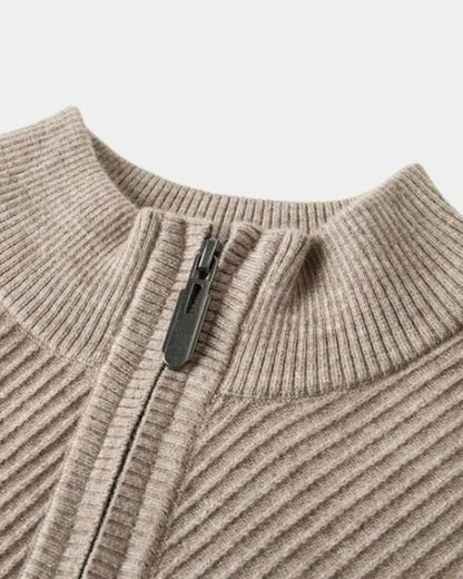 Wilfred | Taupe Half-Zip Jumper